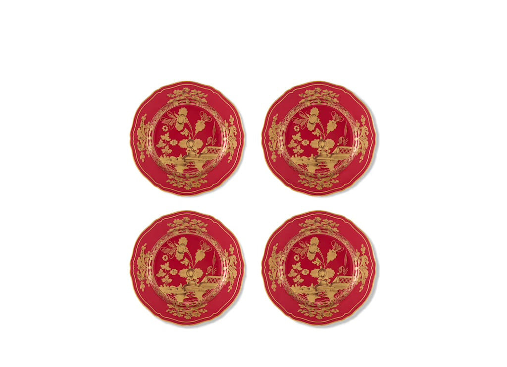 Set 4 piatti dessert Oriente Italiano Rubrum GINORI1735